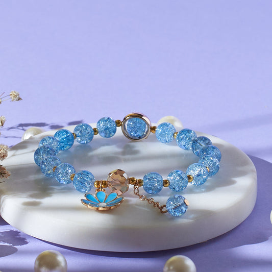 Aquamarine Beaded Bracelet