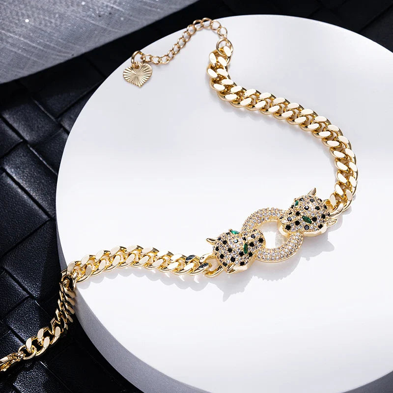 Amara Bracelet and Necklace Combo - Gold