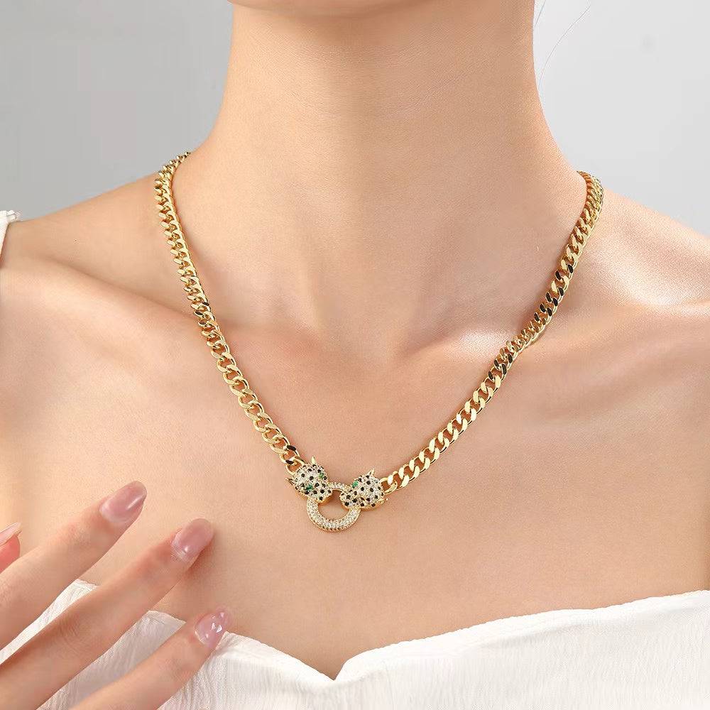 Amara Bracelet and Necklace Combo - Gold