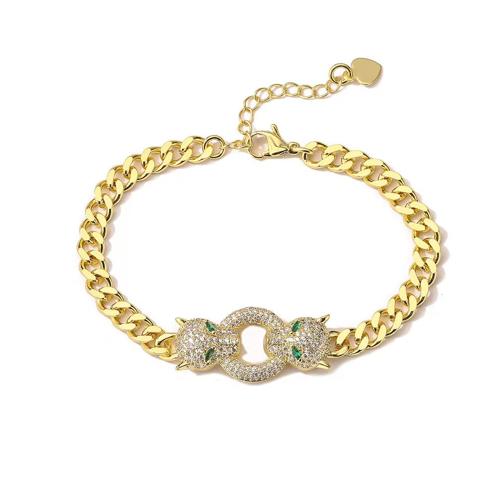 Aria Bracelet and Necklace Combo - Gold