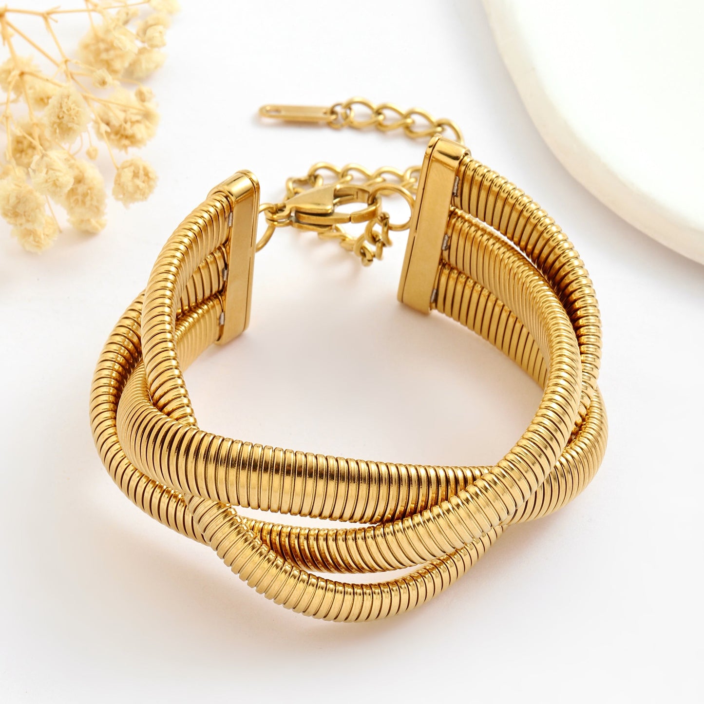 Twist N Turn Gold Bracelet