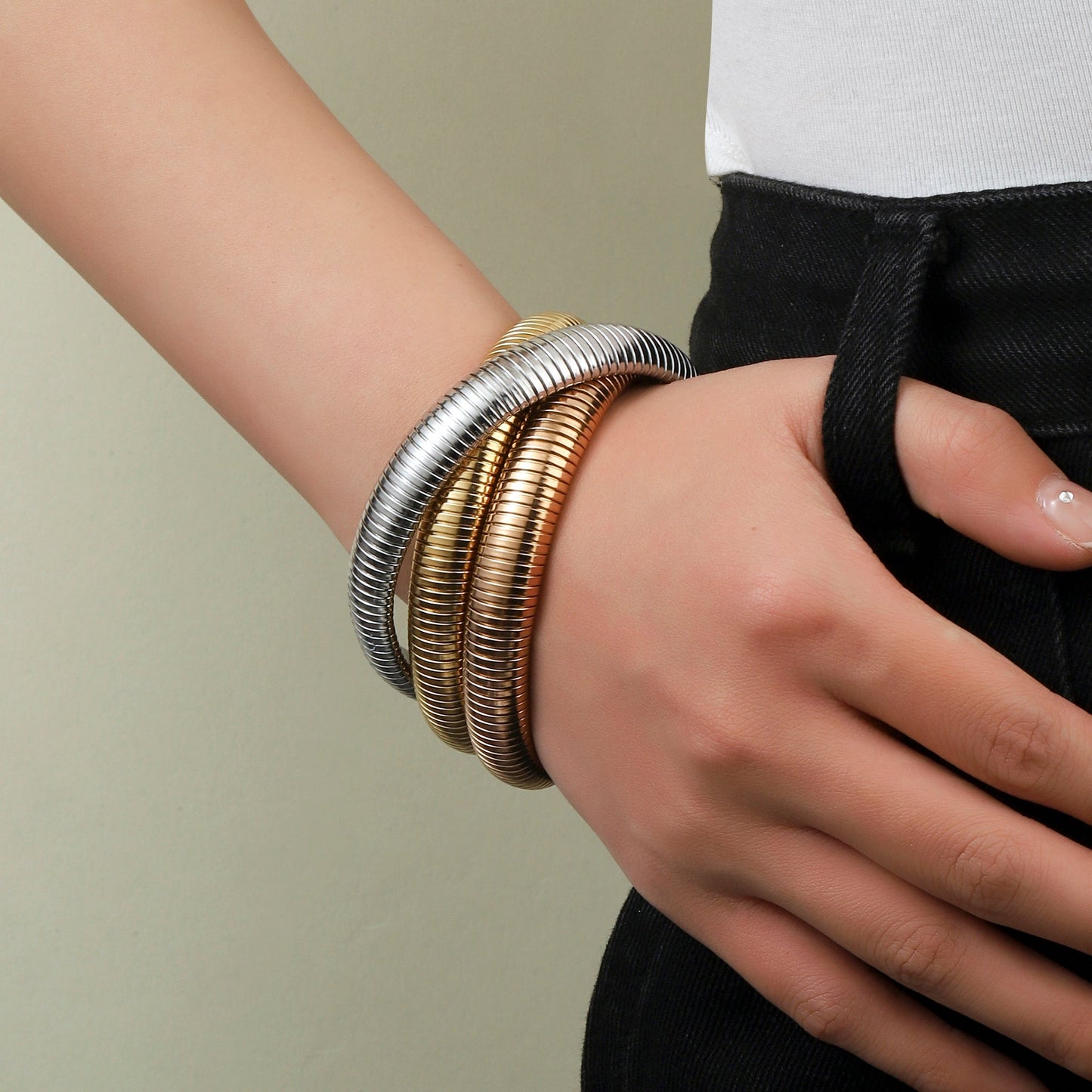 Wrap Up Bold Gold Bracelet