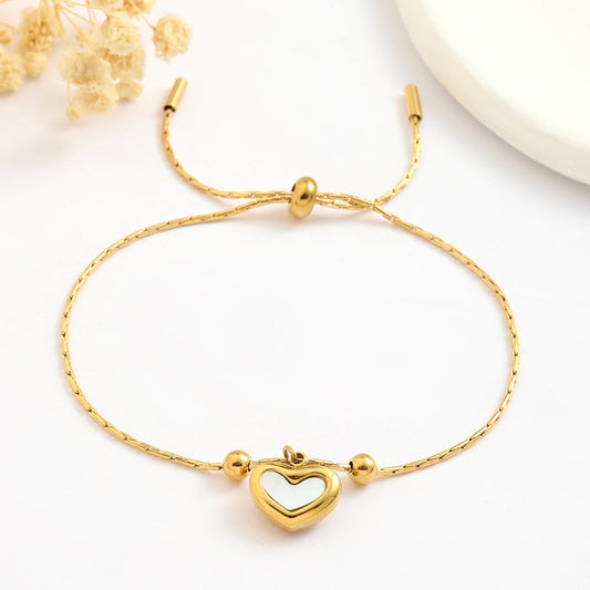 Stupid Heart Gold Bracelet