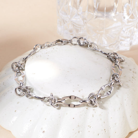 Twist of Fate Silver Bracelet