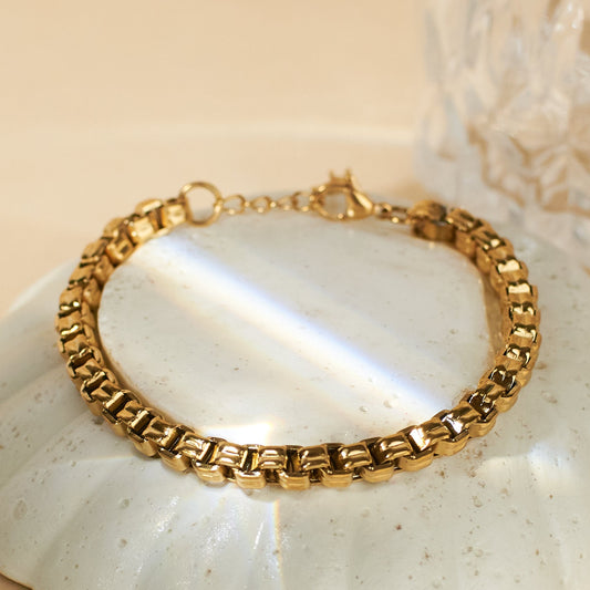 Bold Link Gold Bracelet