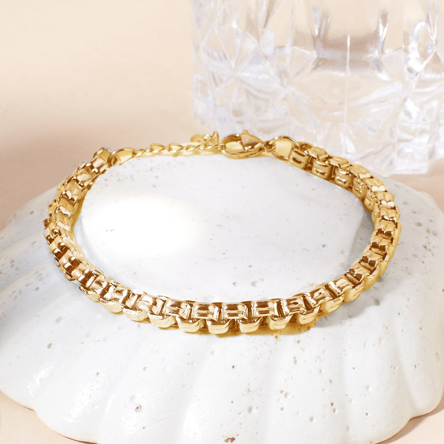 Bold Link Gold Bracelet