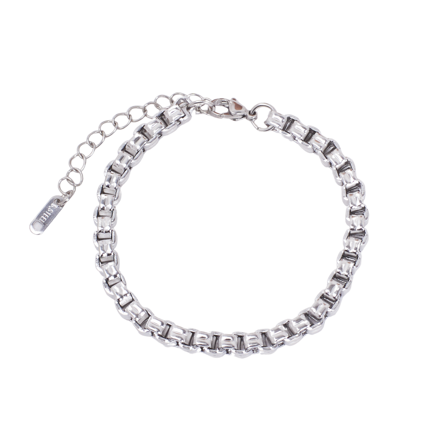 Bold Link Silver Bracelet