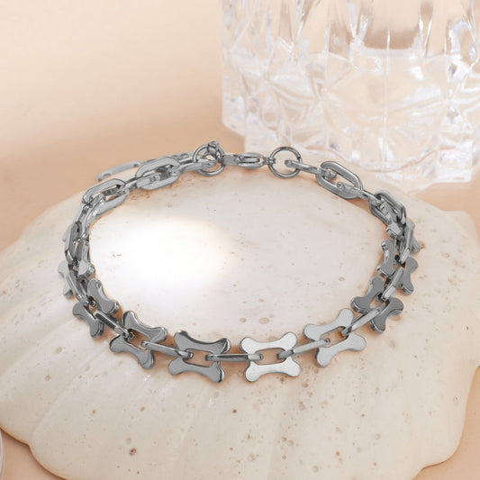 Dainty Chain Silver Bracelet