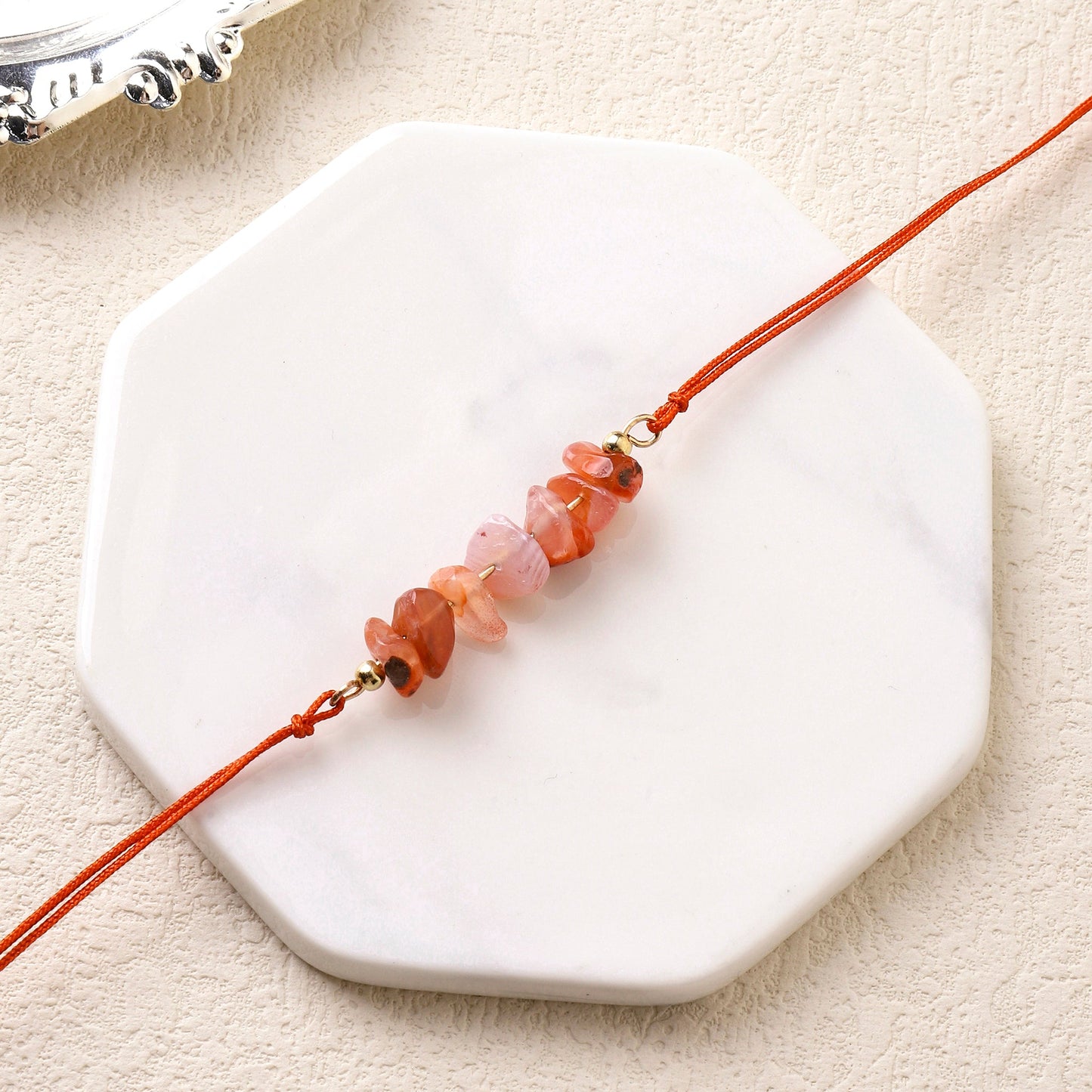 Tangerine Quartz Passion Rakhi