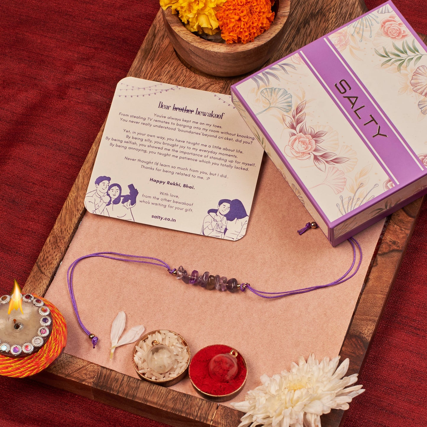 Amethyst Healing Rakhi