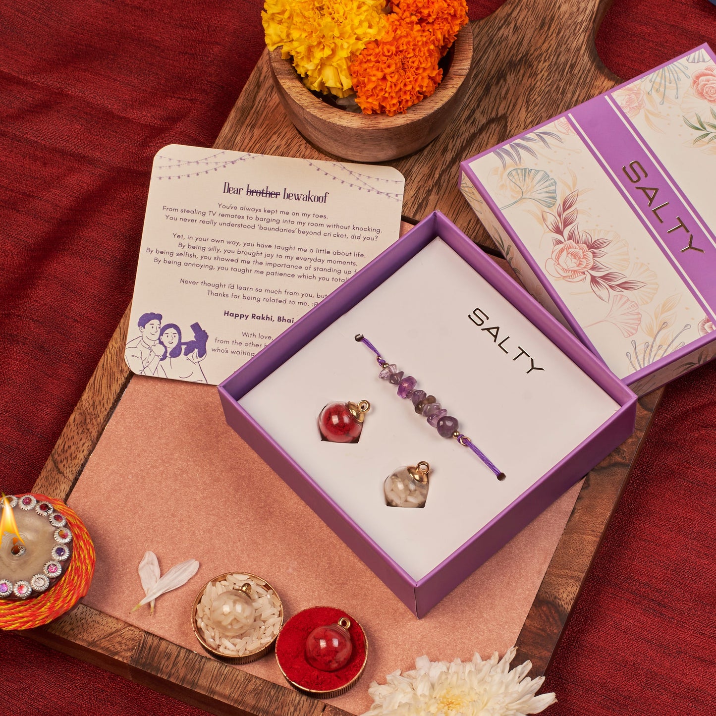 Amethyst Healing Rakhi