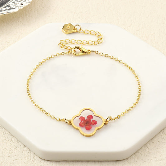 Tranquil Resin Gold Bracelet