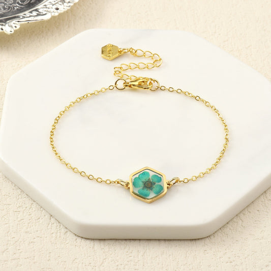 Aurora Resin Gold Bracelet