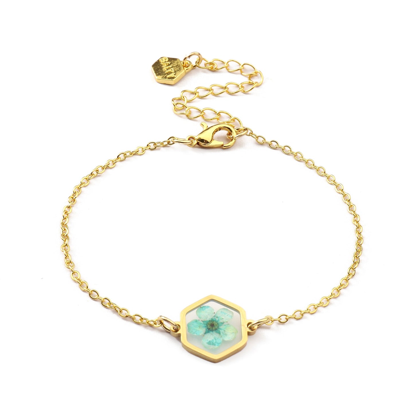 Blue Moon Resin Gold Bracelet