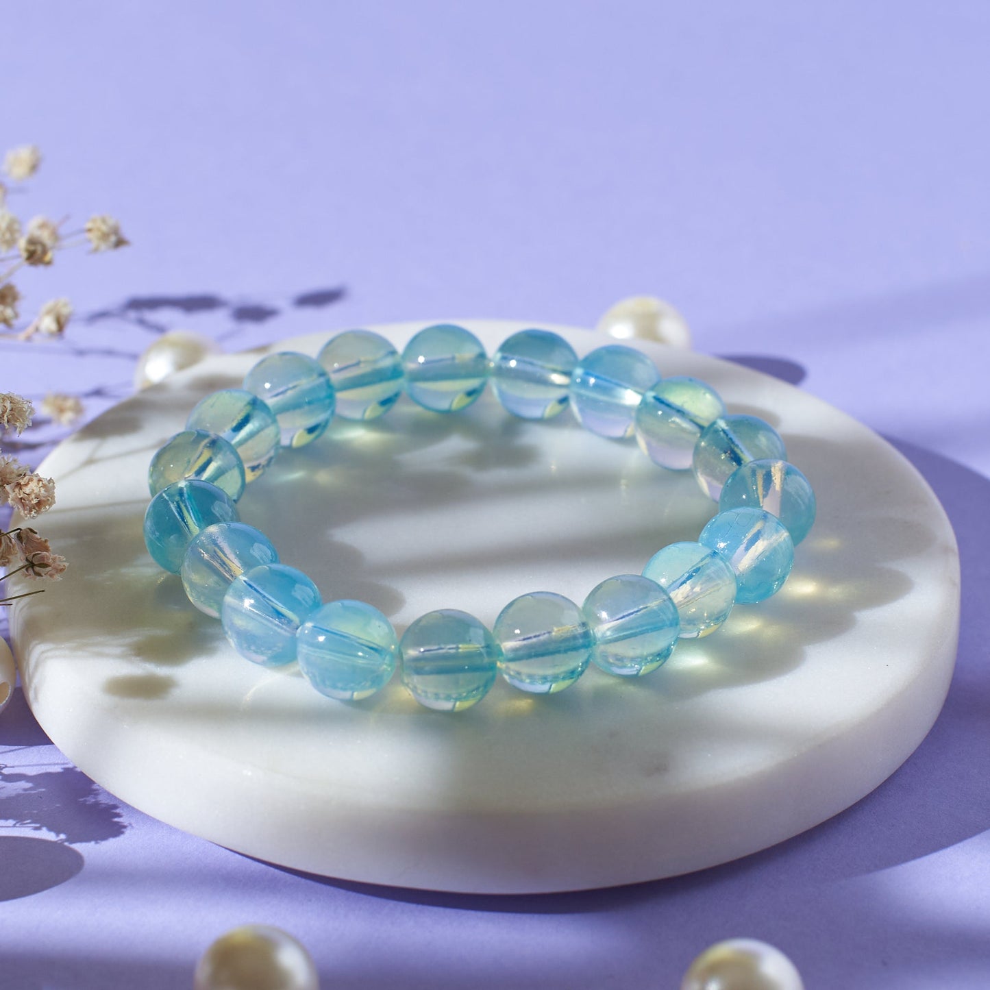 Blue Delight Beaded Bracelet