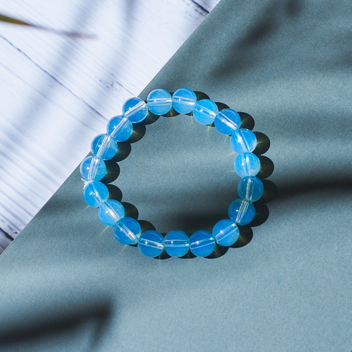 Blue Delight Beaded Bracelet