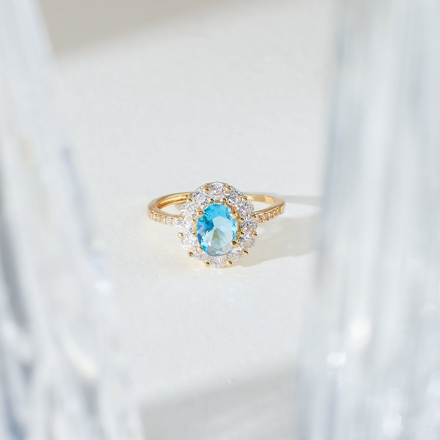 Blue Lagoon Diamond Ring