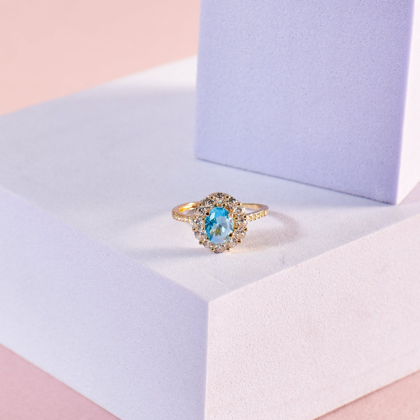 Blue Lagoon Diamond Ring