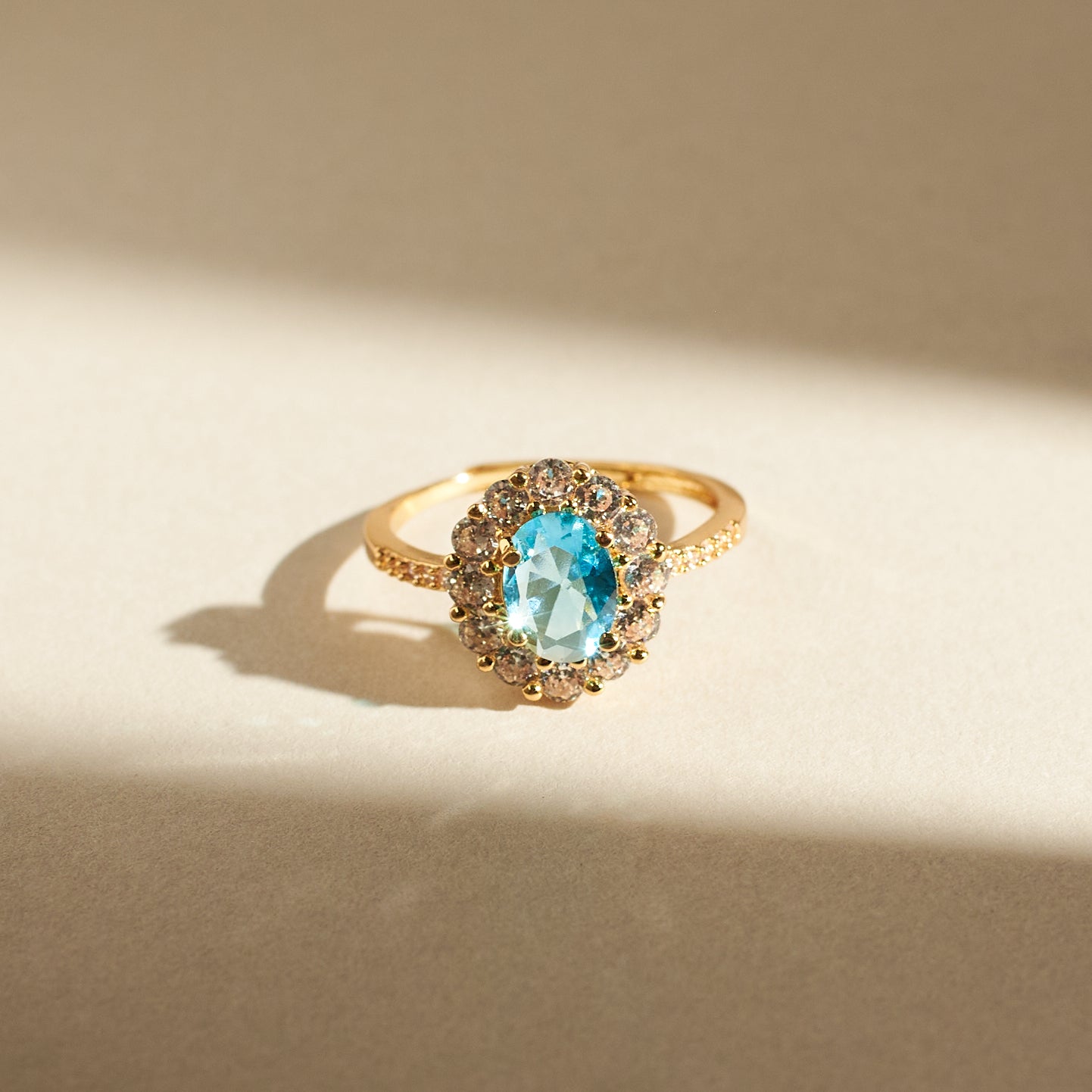 Blue Lagoon Diamond Ring