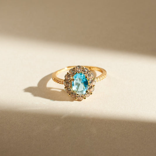 Blue Lagoon Diamond Ring