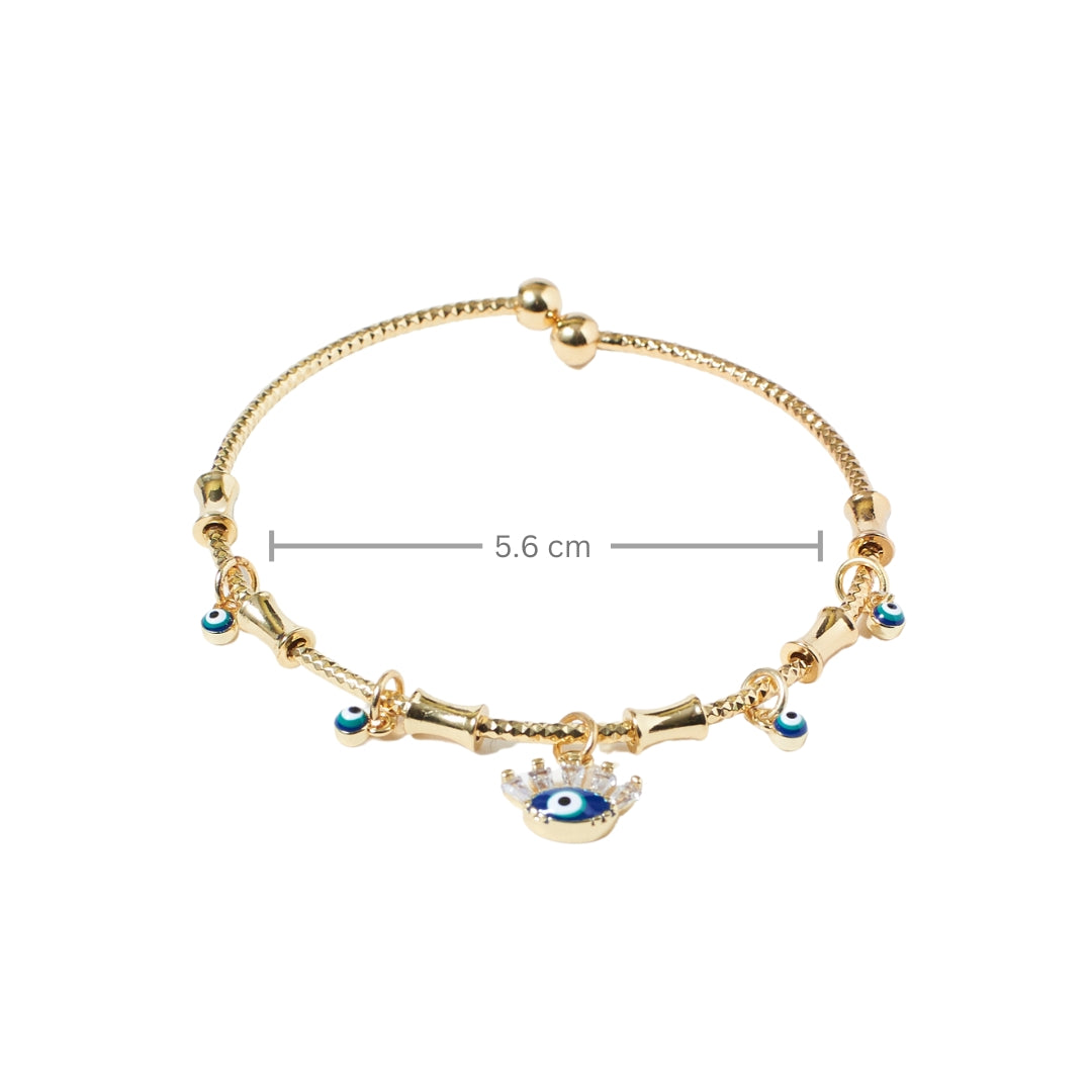 Chic Evil Eye Tassel Bangle