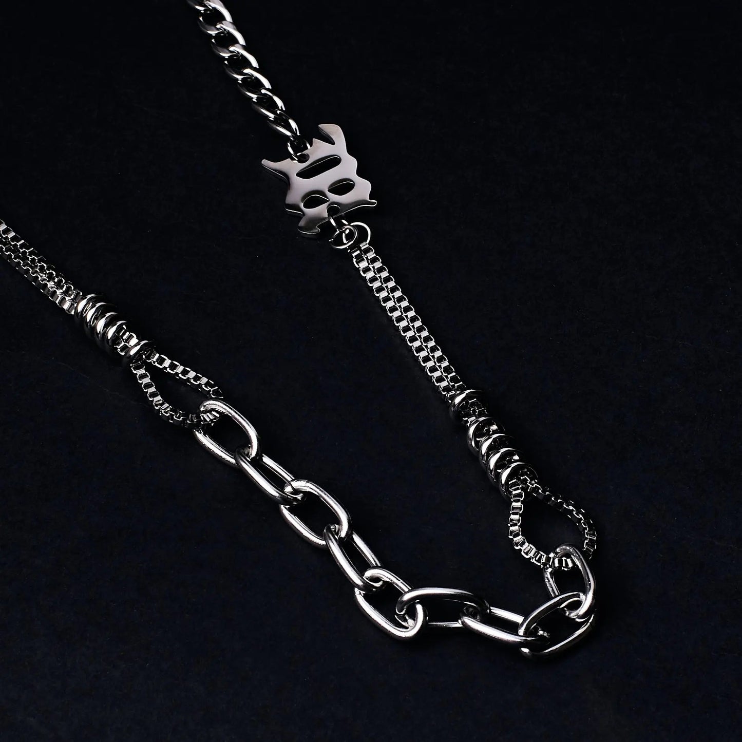 Cryptic Rune Silver Chain