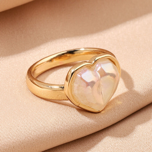 Dainty Heart Gold Ring