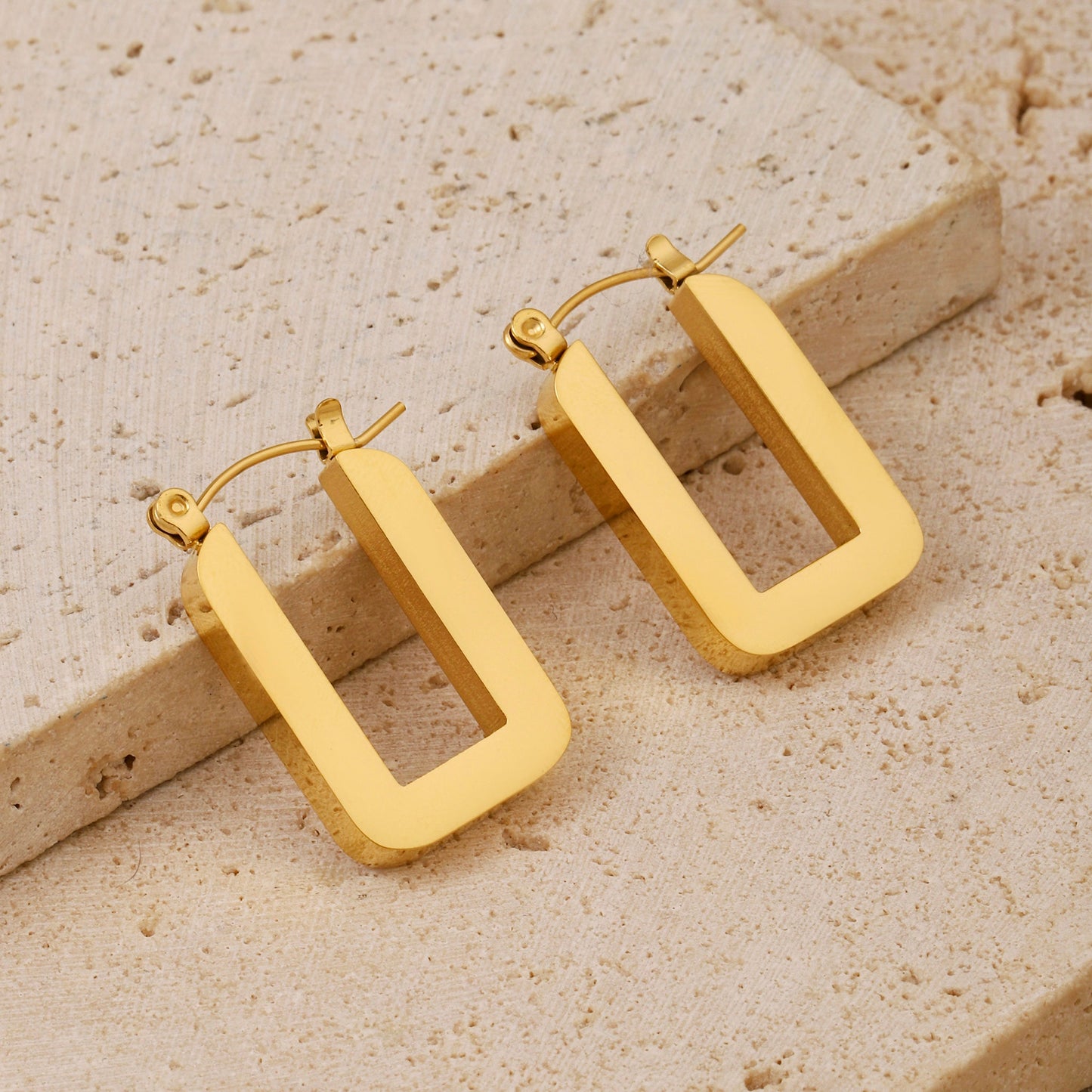 Country Retreat Gold Hoop Earring