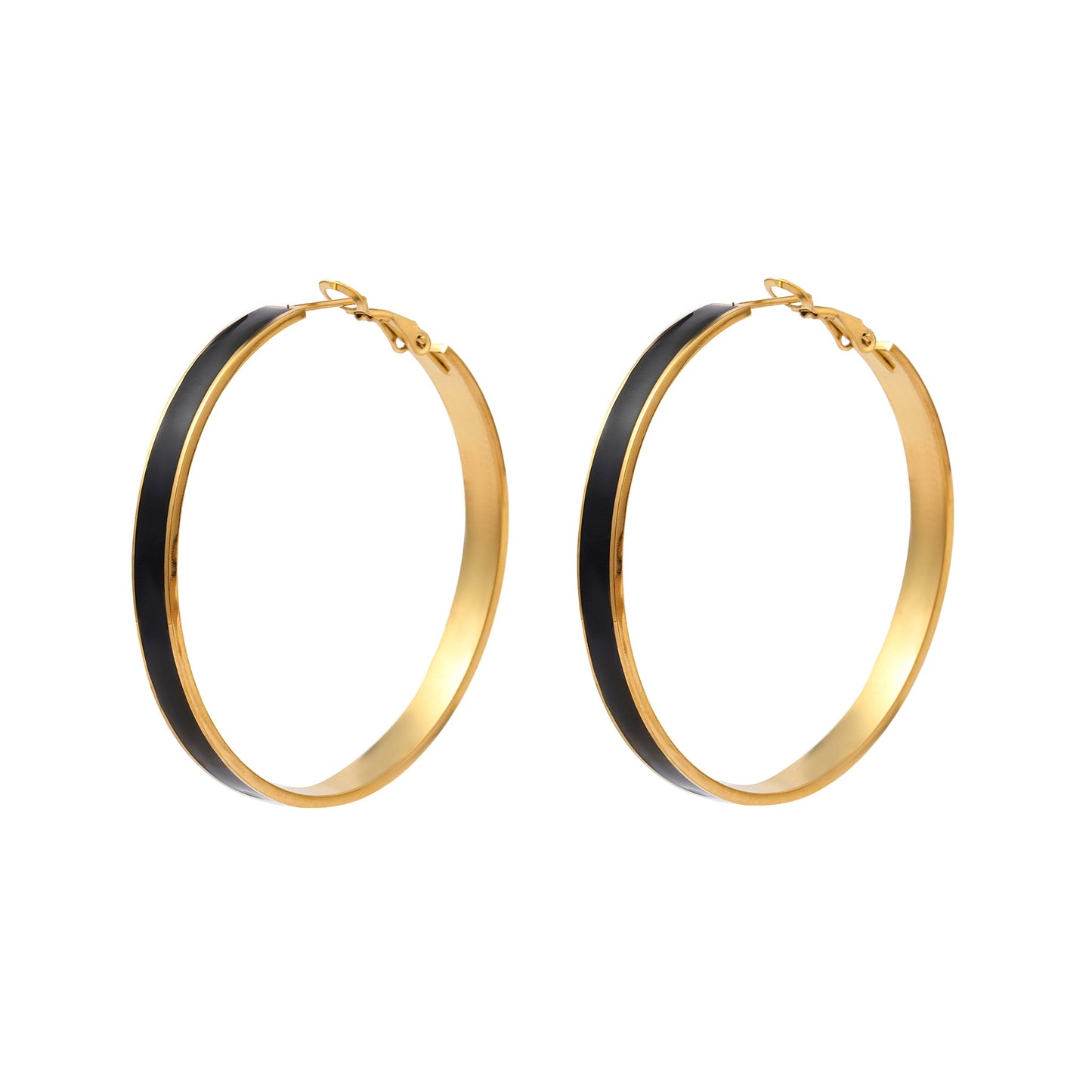 Uplifted Gold Hoop Earring