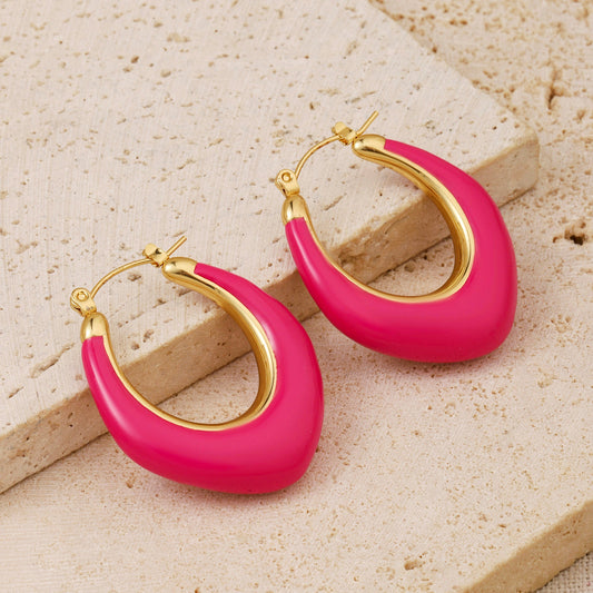 Ardent Pink Gold Earring