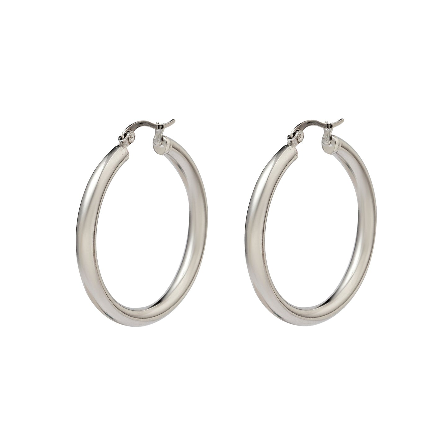 Sumptuous Silver Hoop Earring