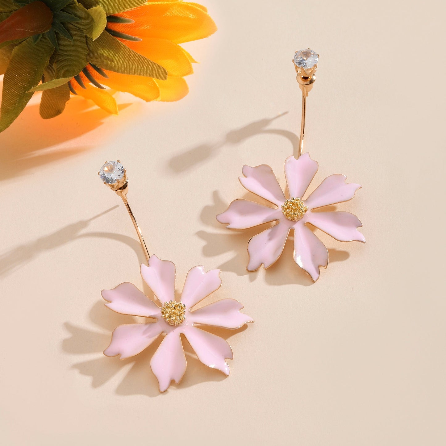 Blush Spring Luxury Gold Earring