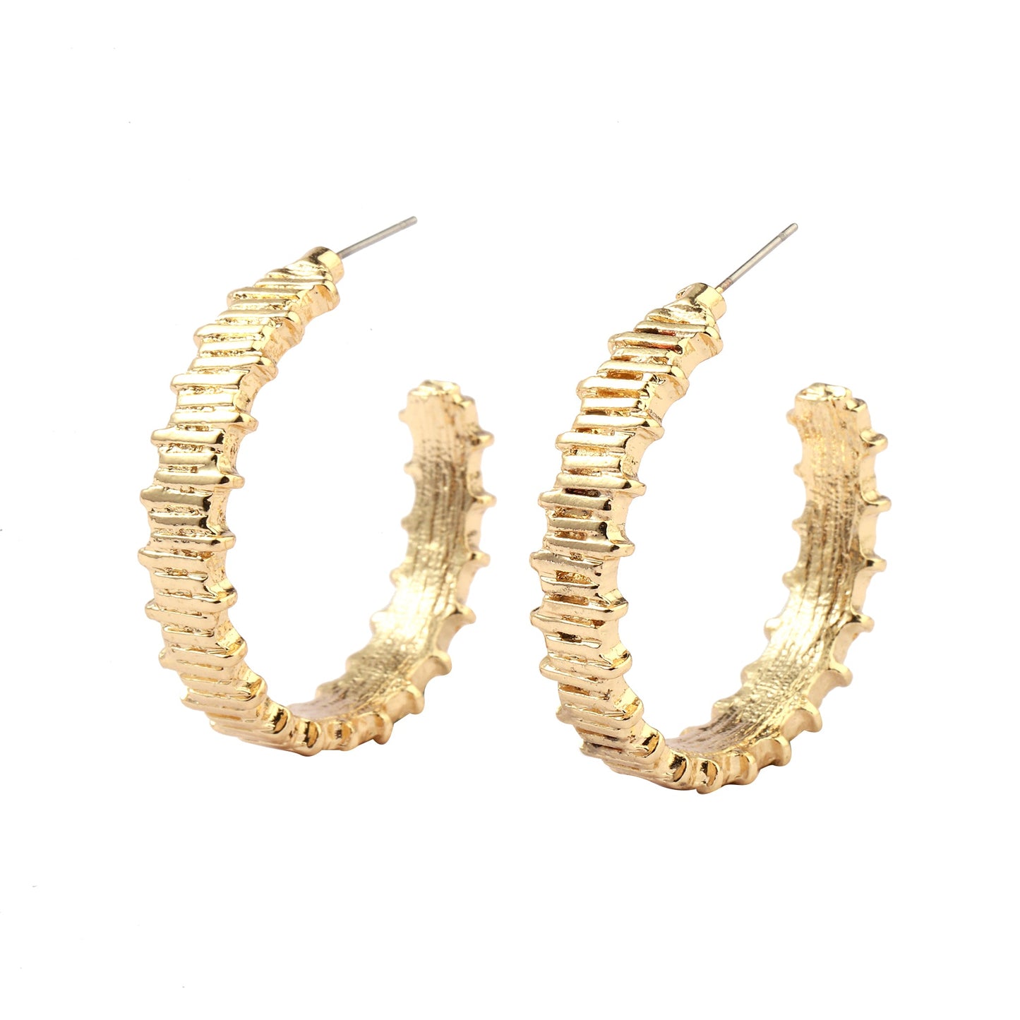 Supple Luxury Gold Hoop Earring