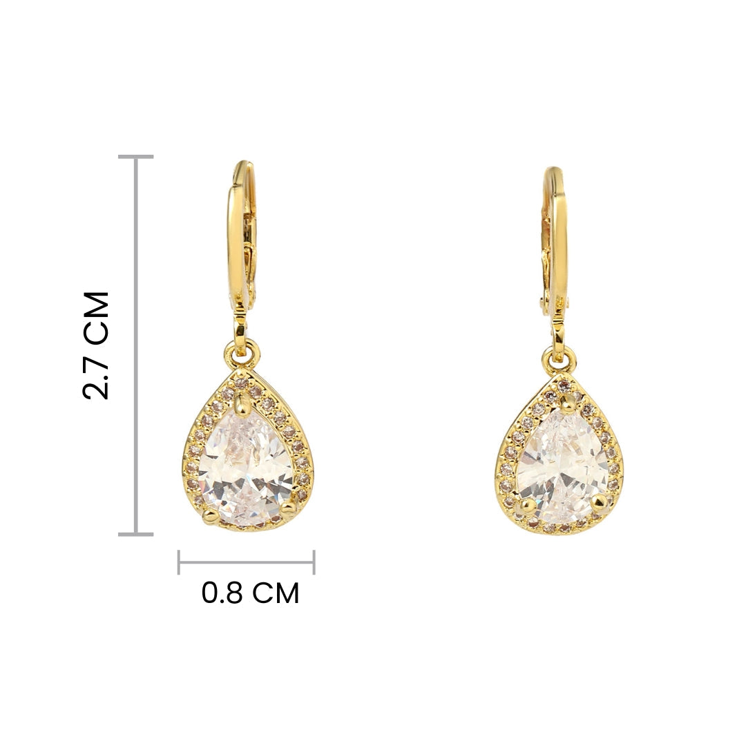 Aven Drop Crystal Earring