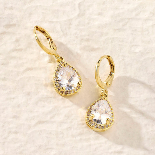 Aven Drop Crystal Earring