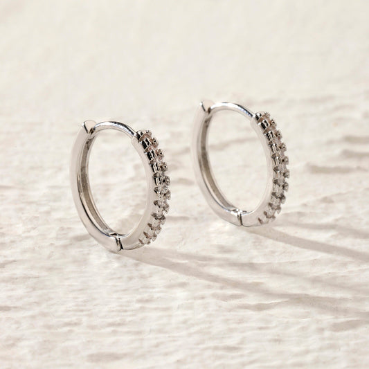 Almos Studded Silver Earring