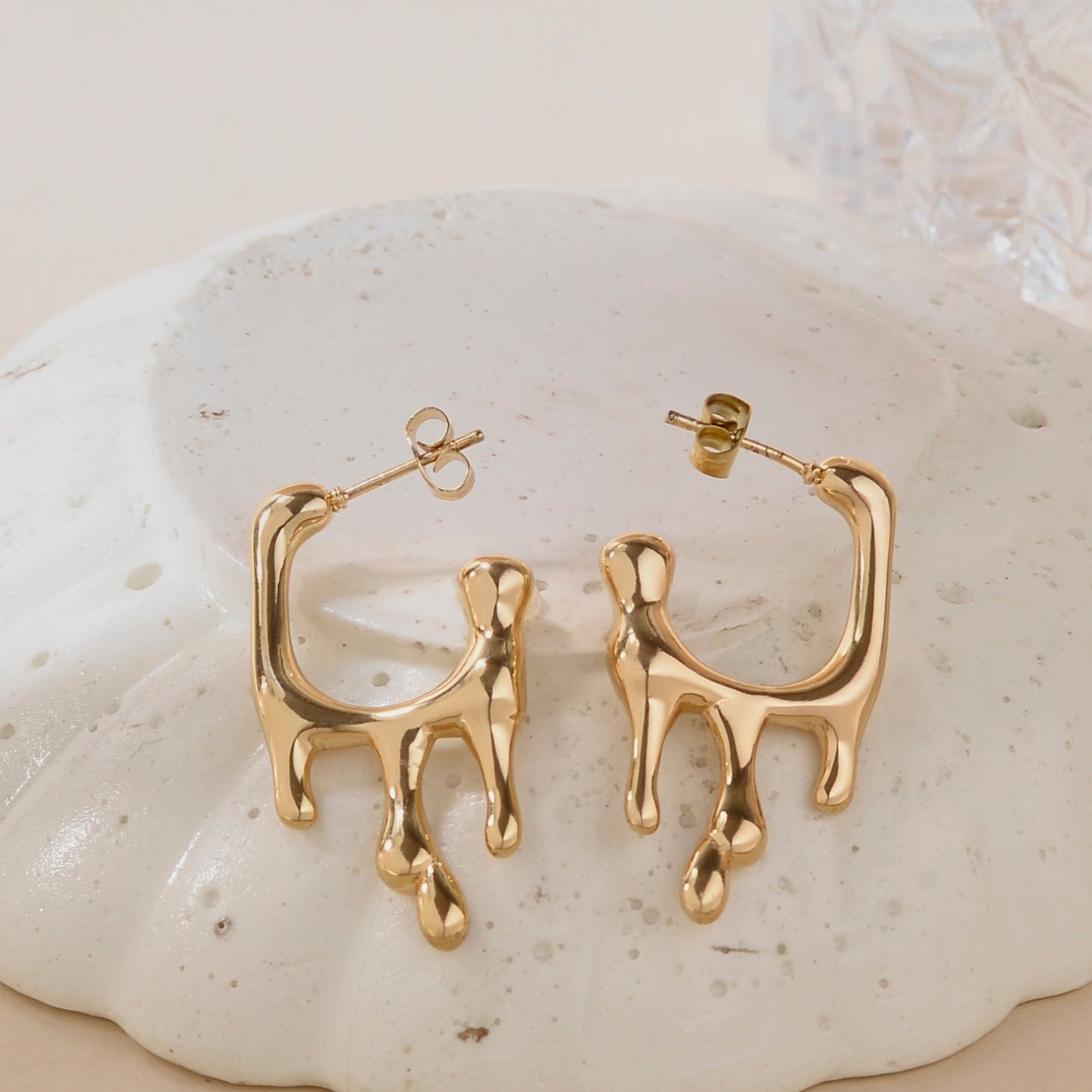 Classic Design Gold Earrings