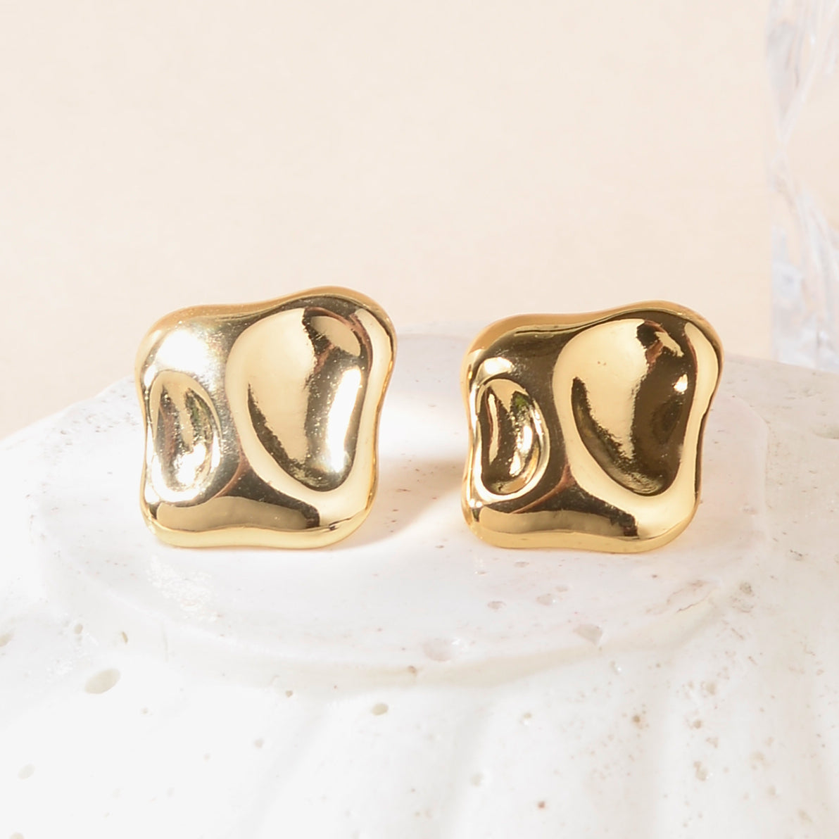 Chunky Chic Gold Earrings