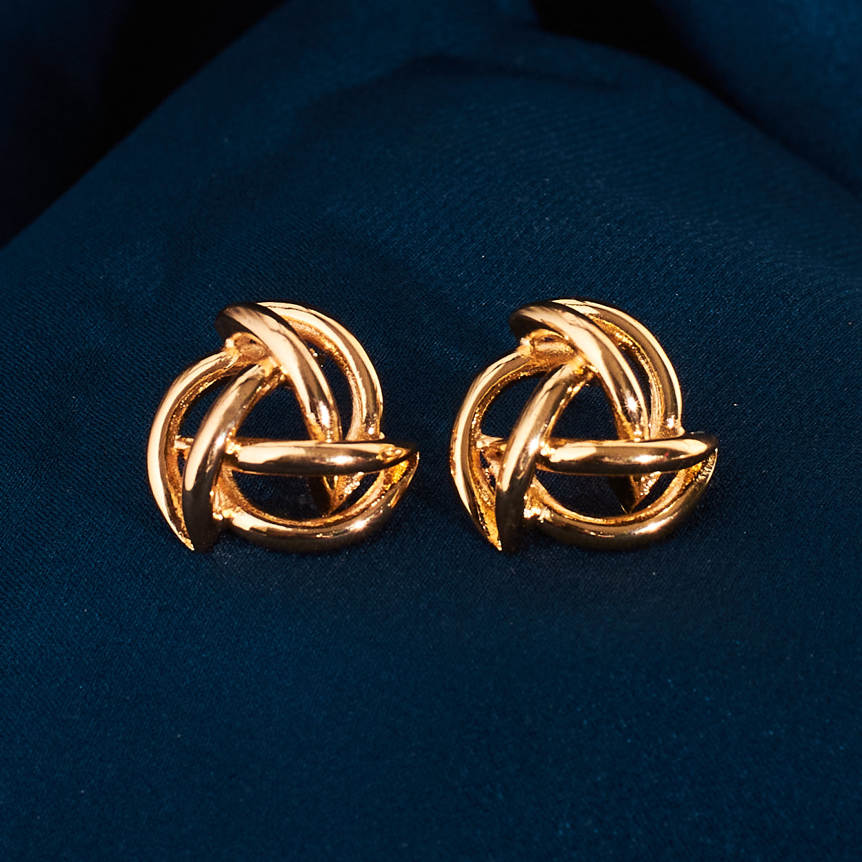 Symbolic Statement Gold Earrings