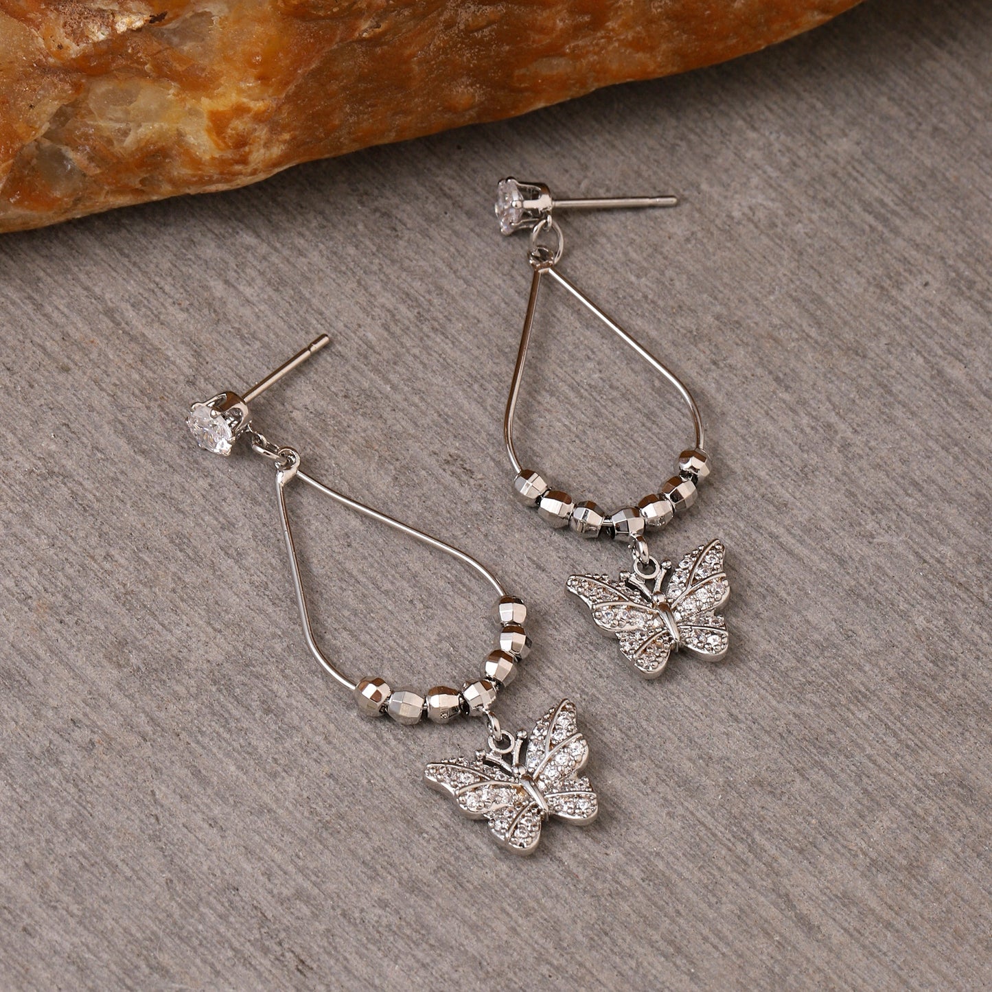 Butterfly Breeze Silver Earrings