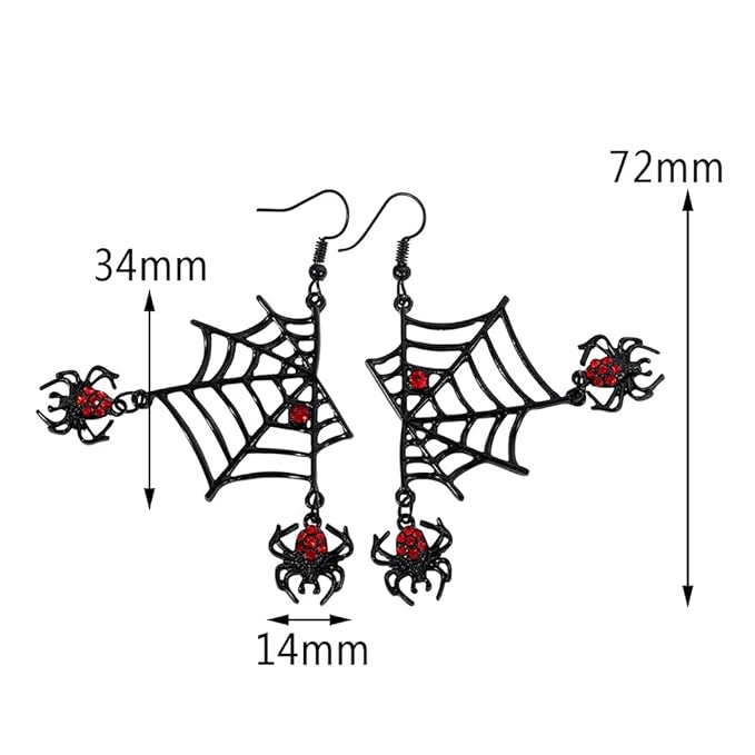 Venomous Web Drop Earrings