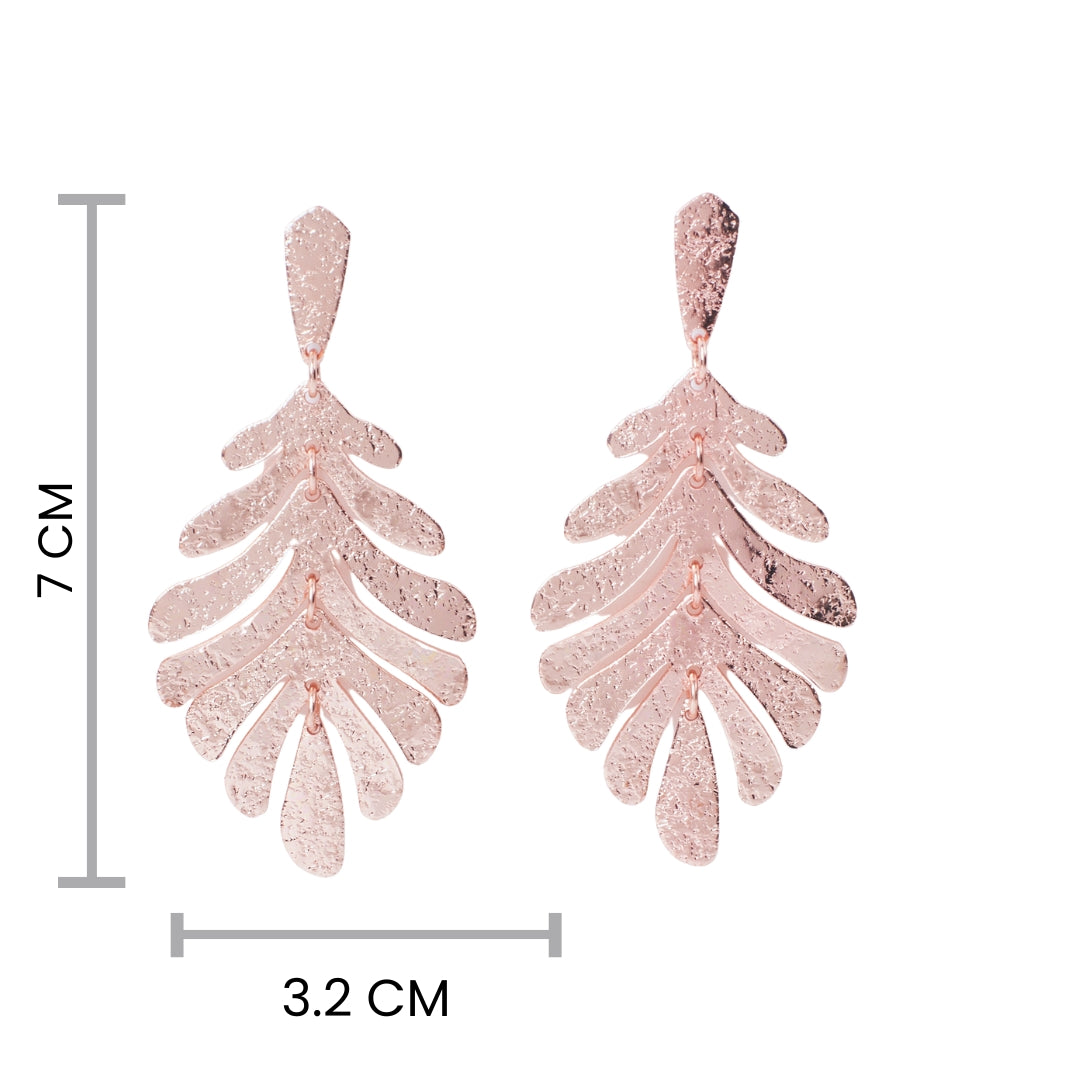 Tropical Glory RoseGold Earring