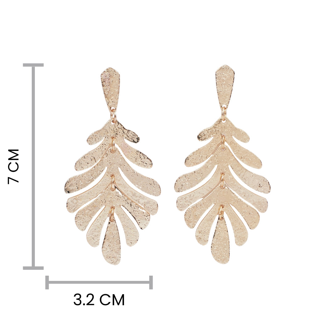 Tropical Glory Gold Earring