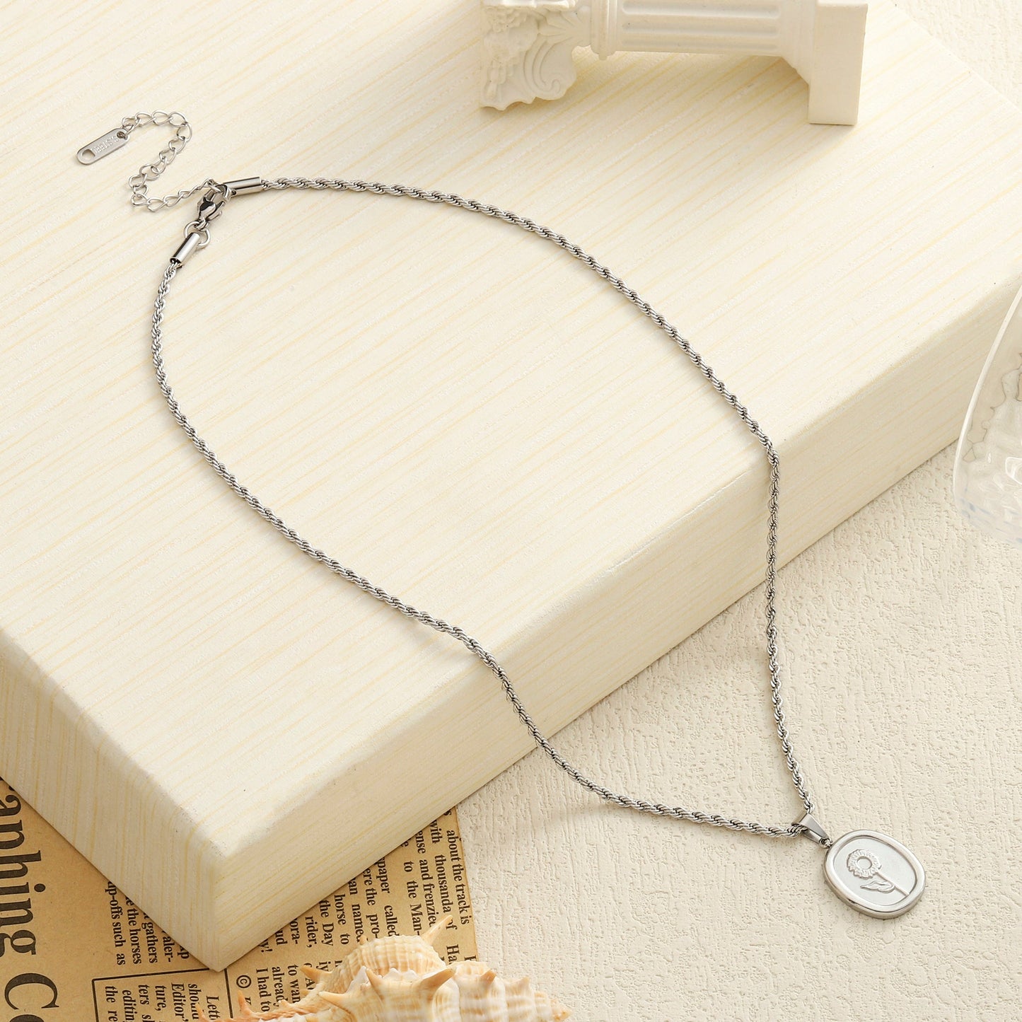 Beloved Bloom Silver Necklace