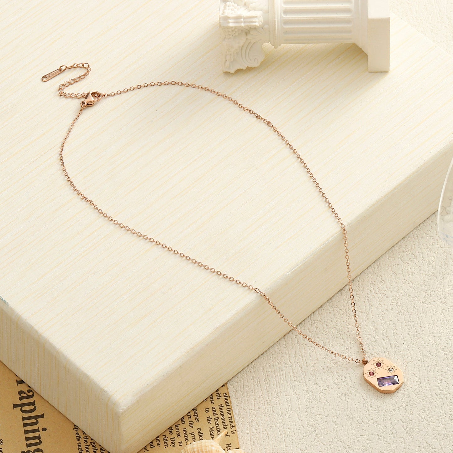 Classic Chic Rose Gold Necklace