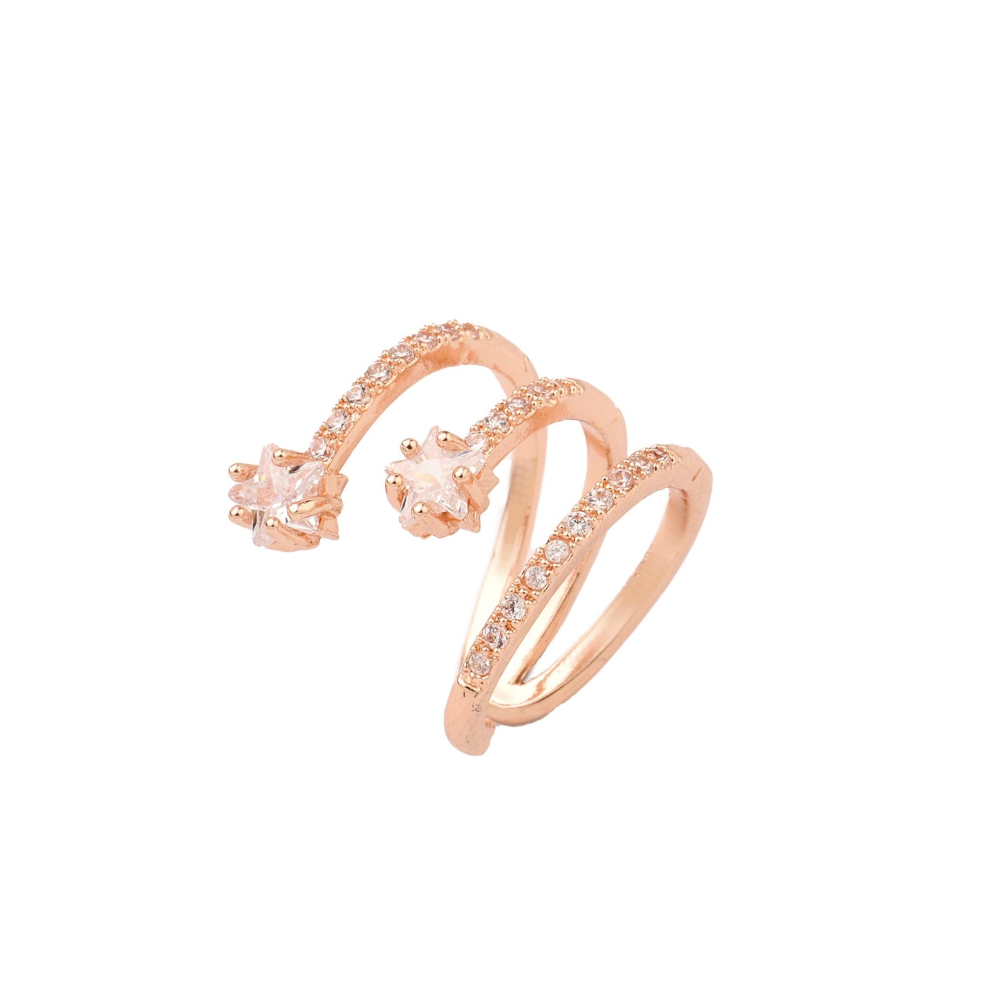 Chic Chaos Ear Cuff - Rose Gold