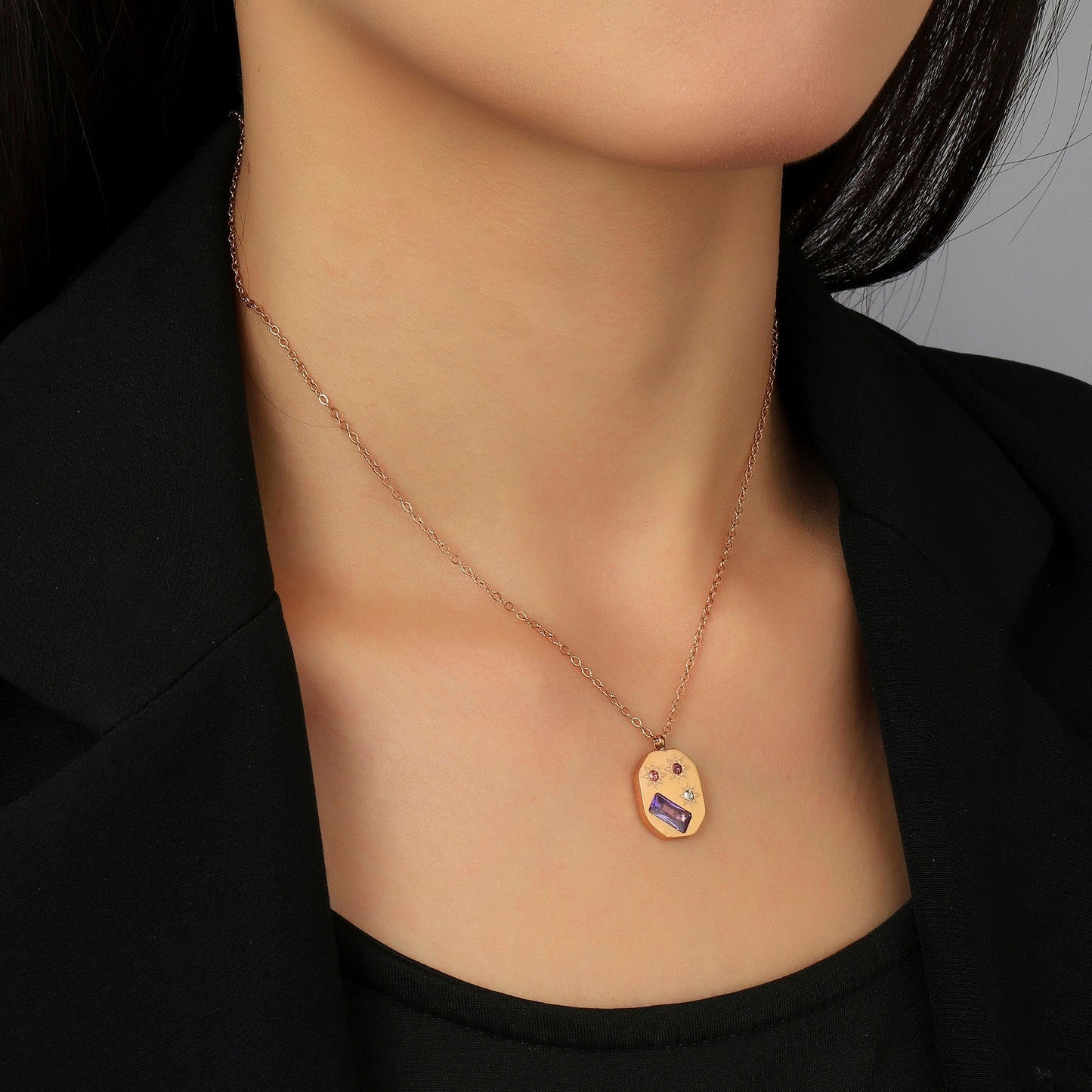 Classic Chic Rose Gold Necklace