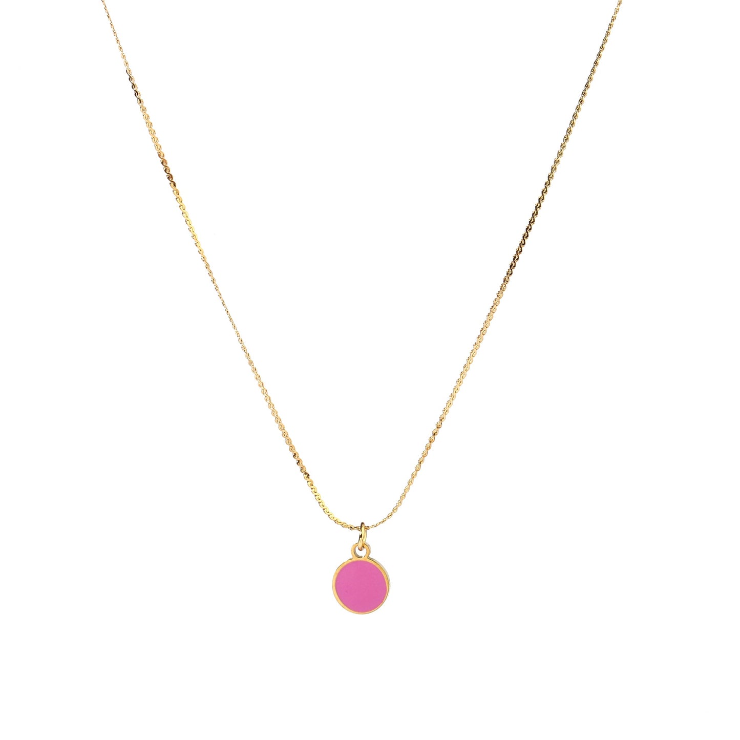 Berry Pink Gold Necklace