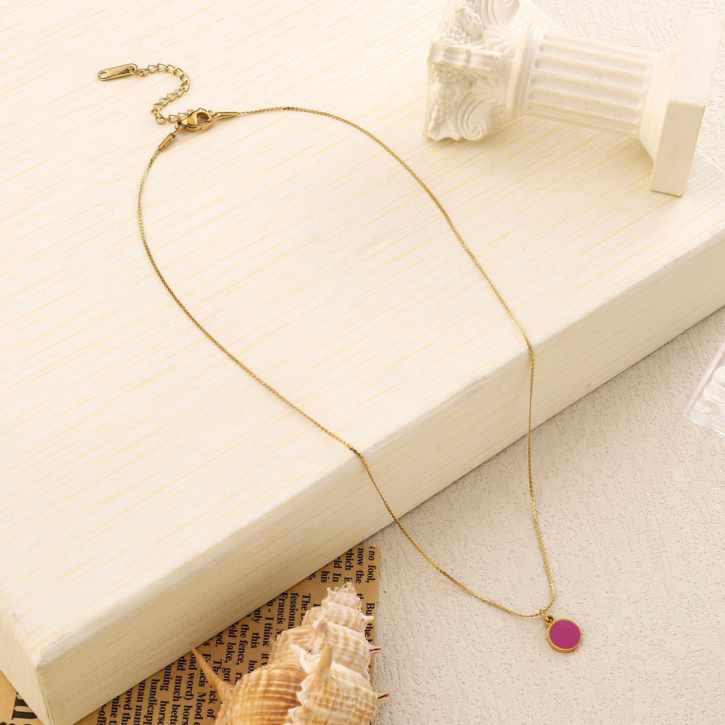 Berry Pink Gold Necklace