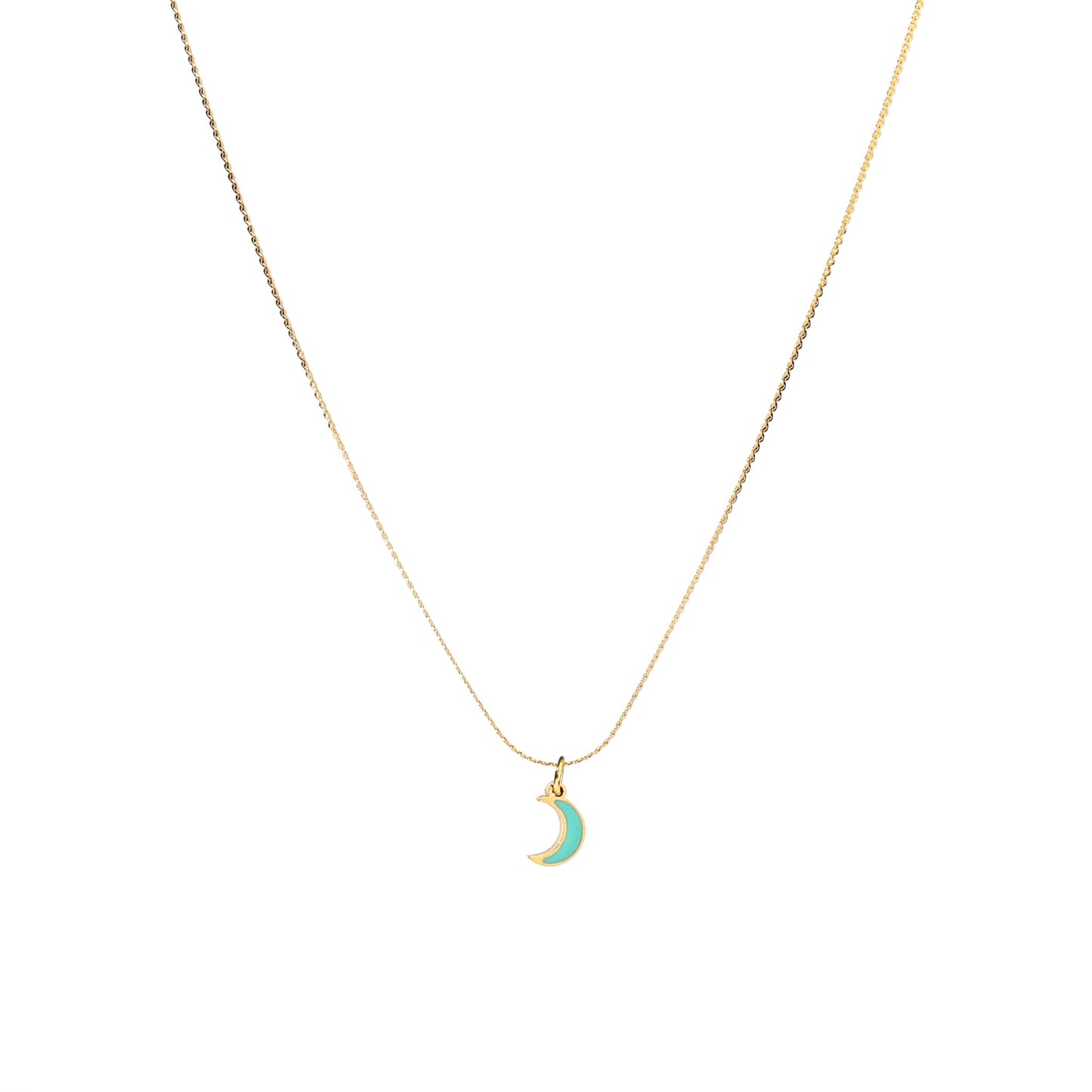 Cresent Blue Moon Necklace